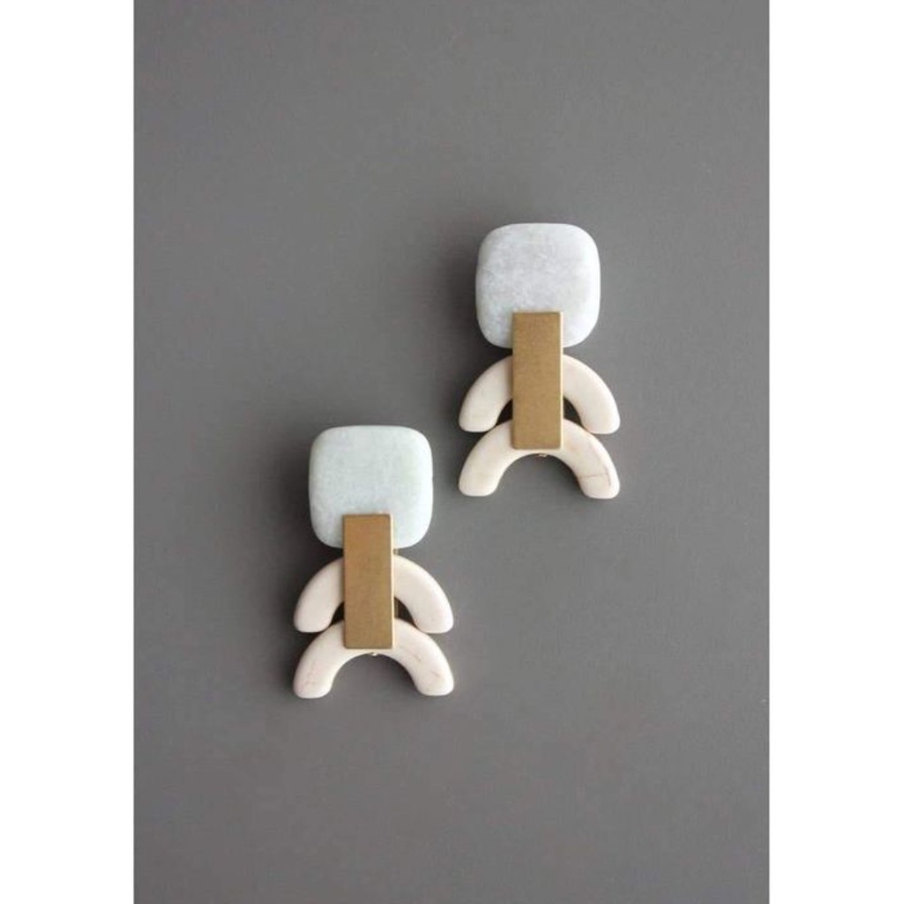 DECO STONE EARRINGS